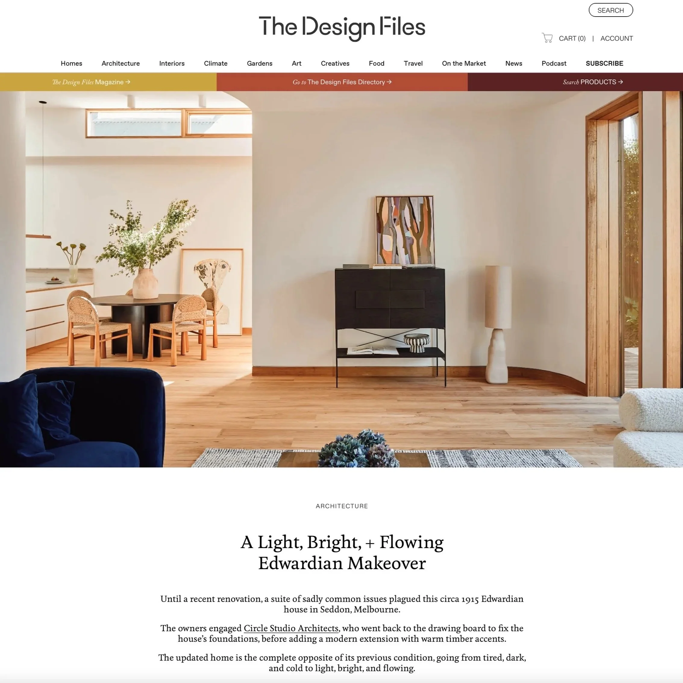 Read about Cereus House in the Design Files!