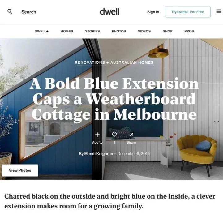 Blue House Yarraville was featured in dwell.com