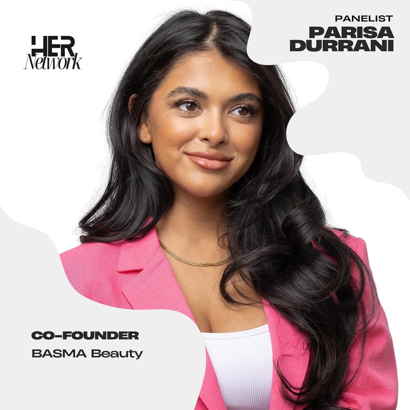 Introducing @parisa_durrani Co-Founder of @basmabeautyofficial one of our phenomenal HER Network Panelist/Speakers! 💖🛍️

Parisa Durrani is the co-founder of BASMA Beauty, where she leads Brand Marketing and Customer Experience for one of Sephora&rs