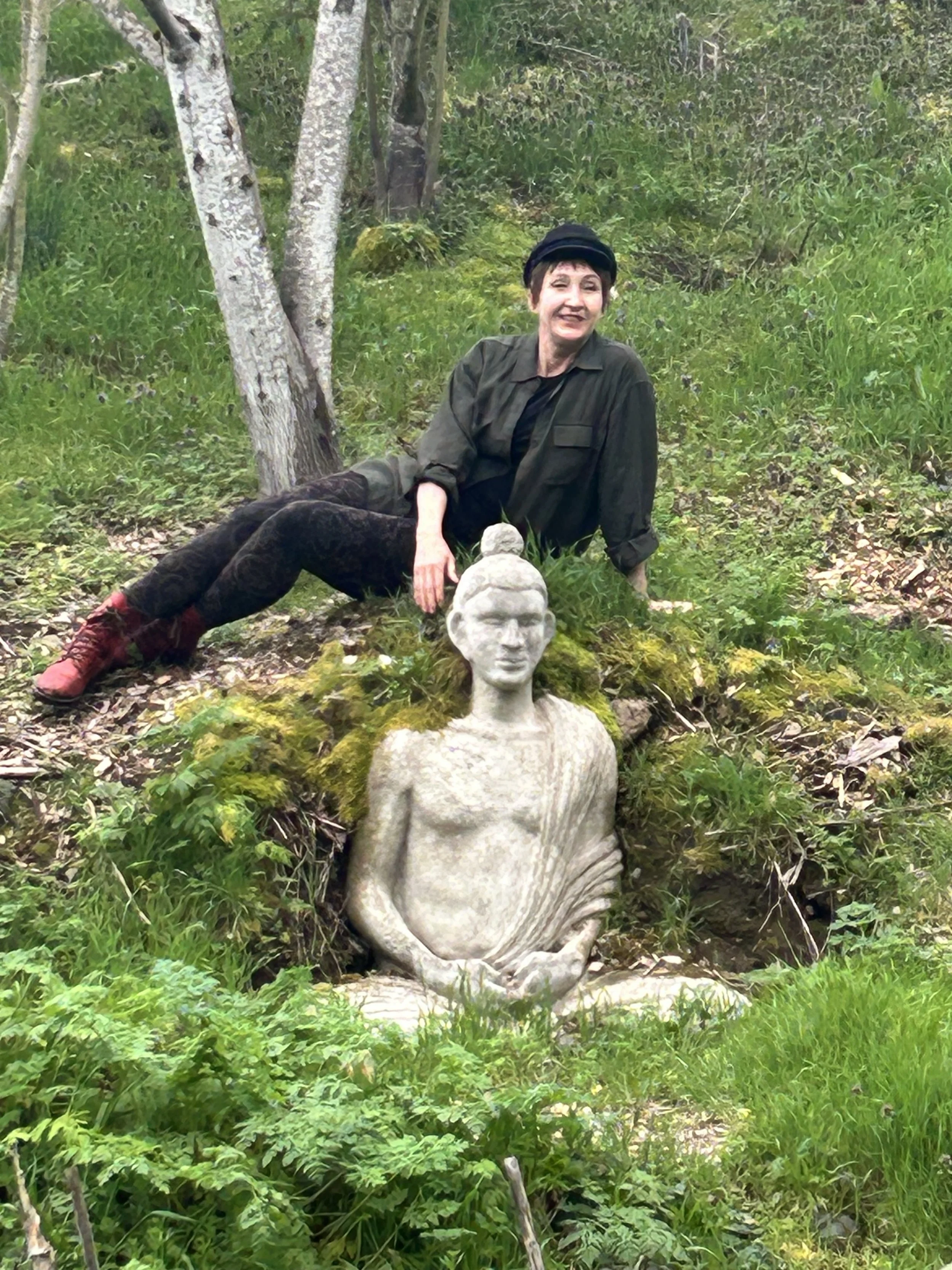 sitting by sculpture.jpeg