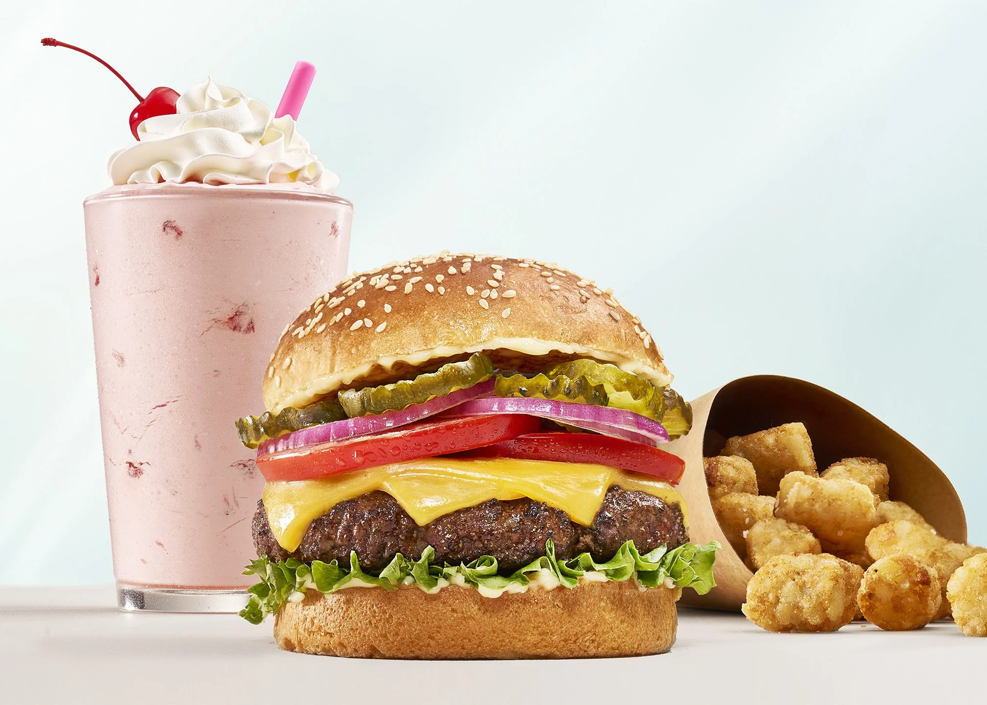 Cheeseburger with Strawberry shake with Evan Wallis.jpg