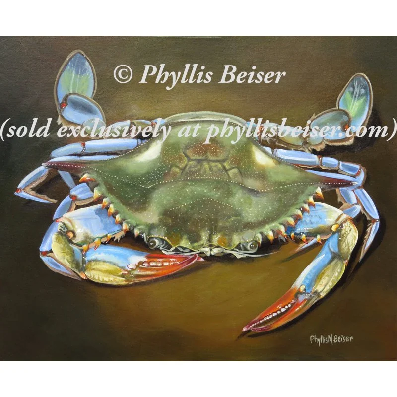Blue Crab (Canvas print)