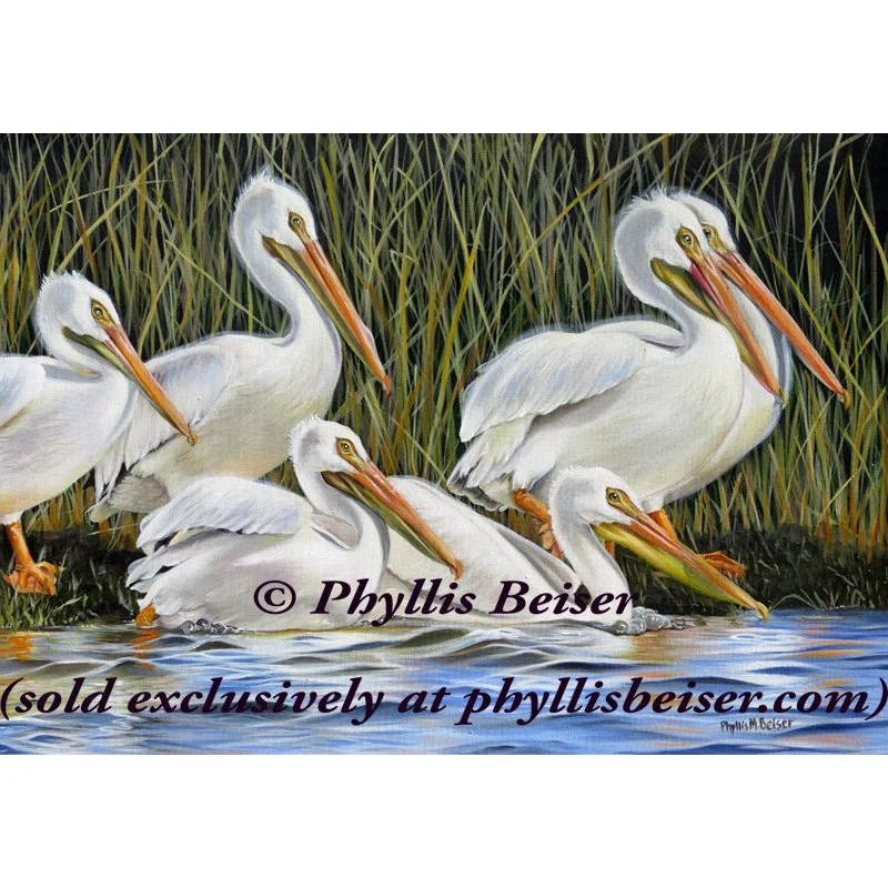 Pelican Parade  (Original painting) SOLD
