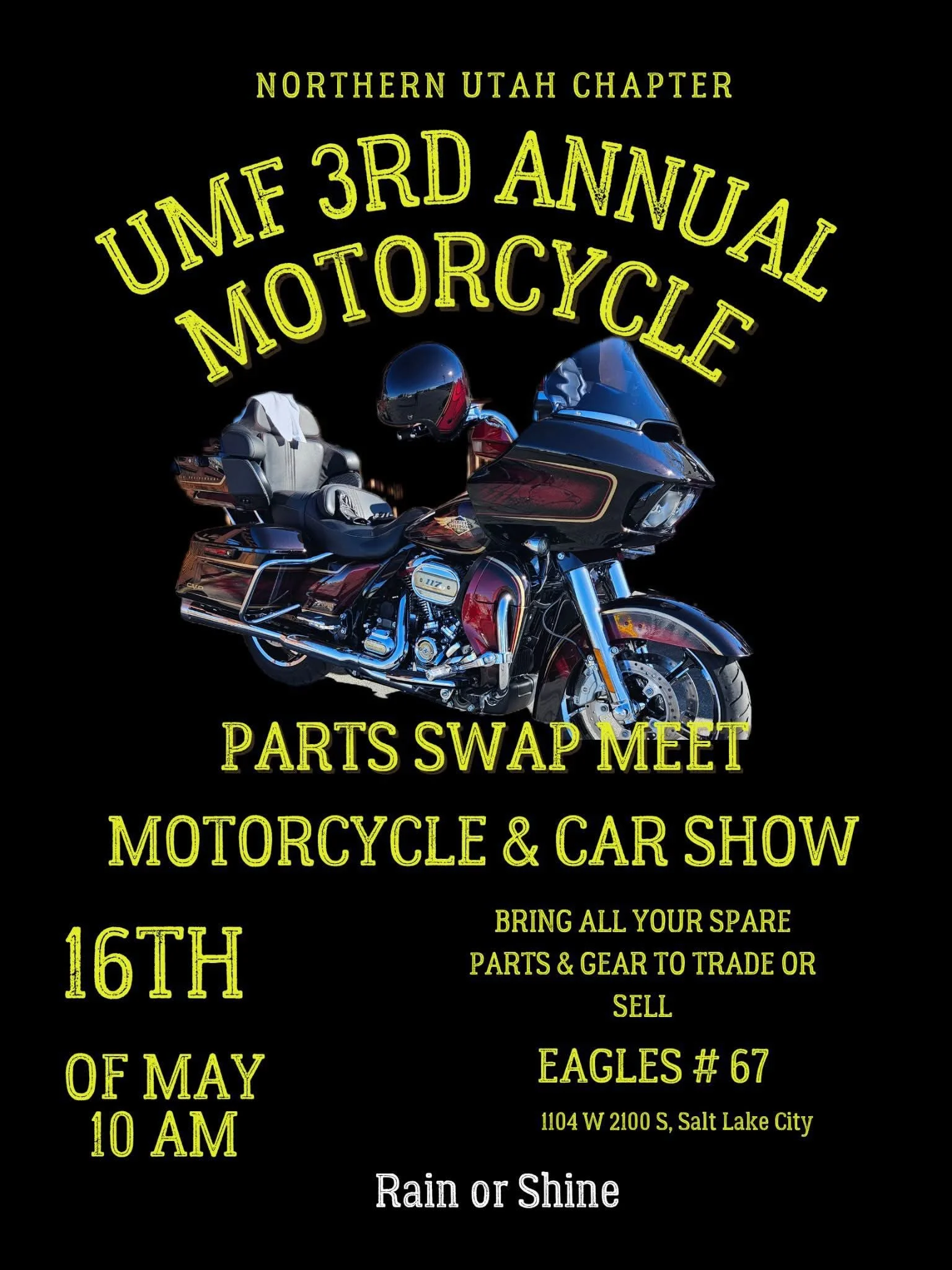 UMF 3rd Annual Motorcycle Parts Swap Meet, Motorcycle Show & Car Show