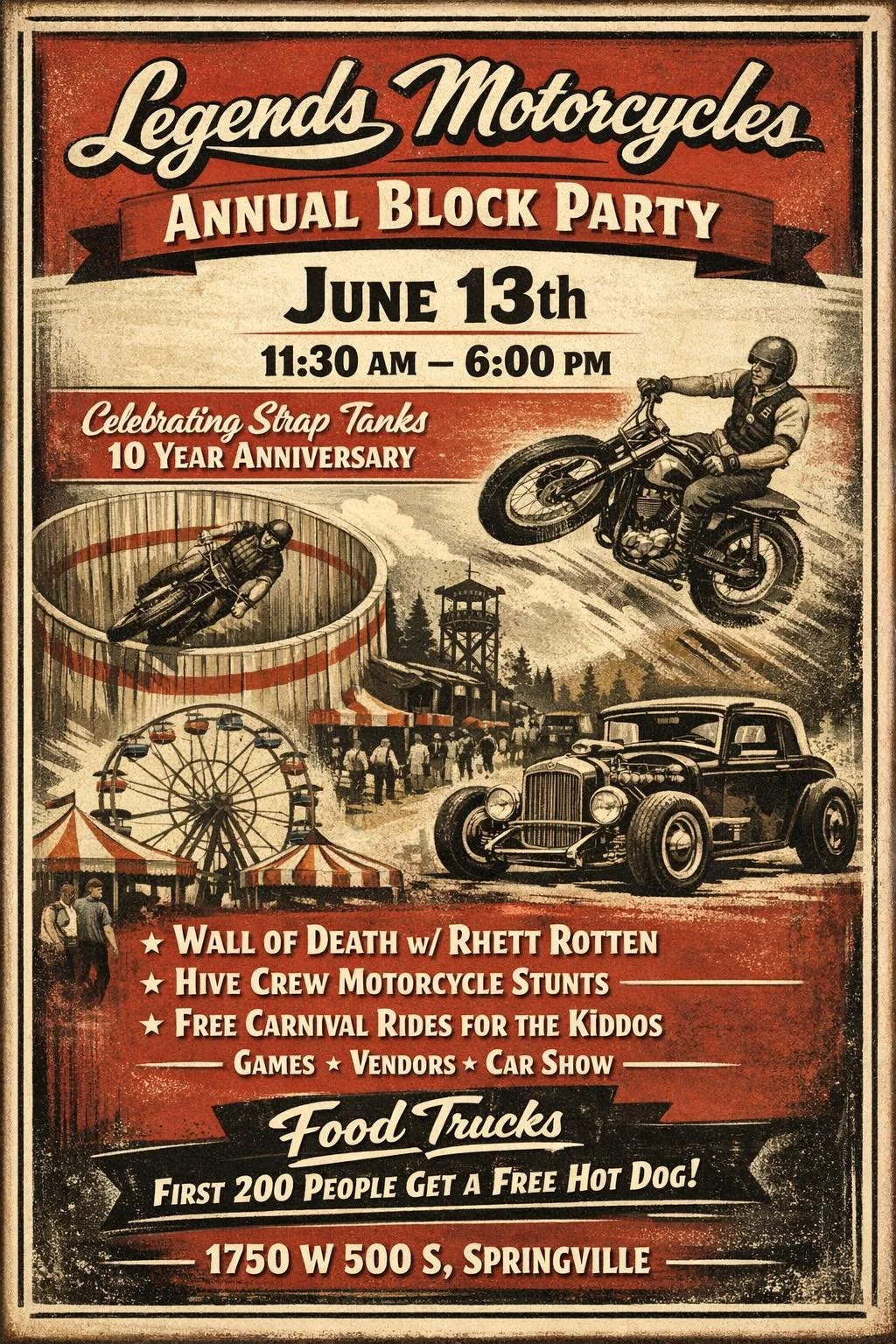 Legends Motorcycles Annual Block Party