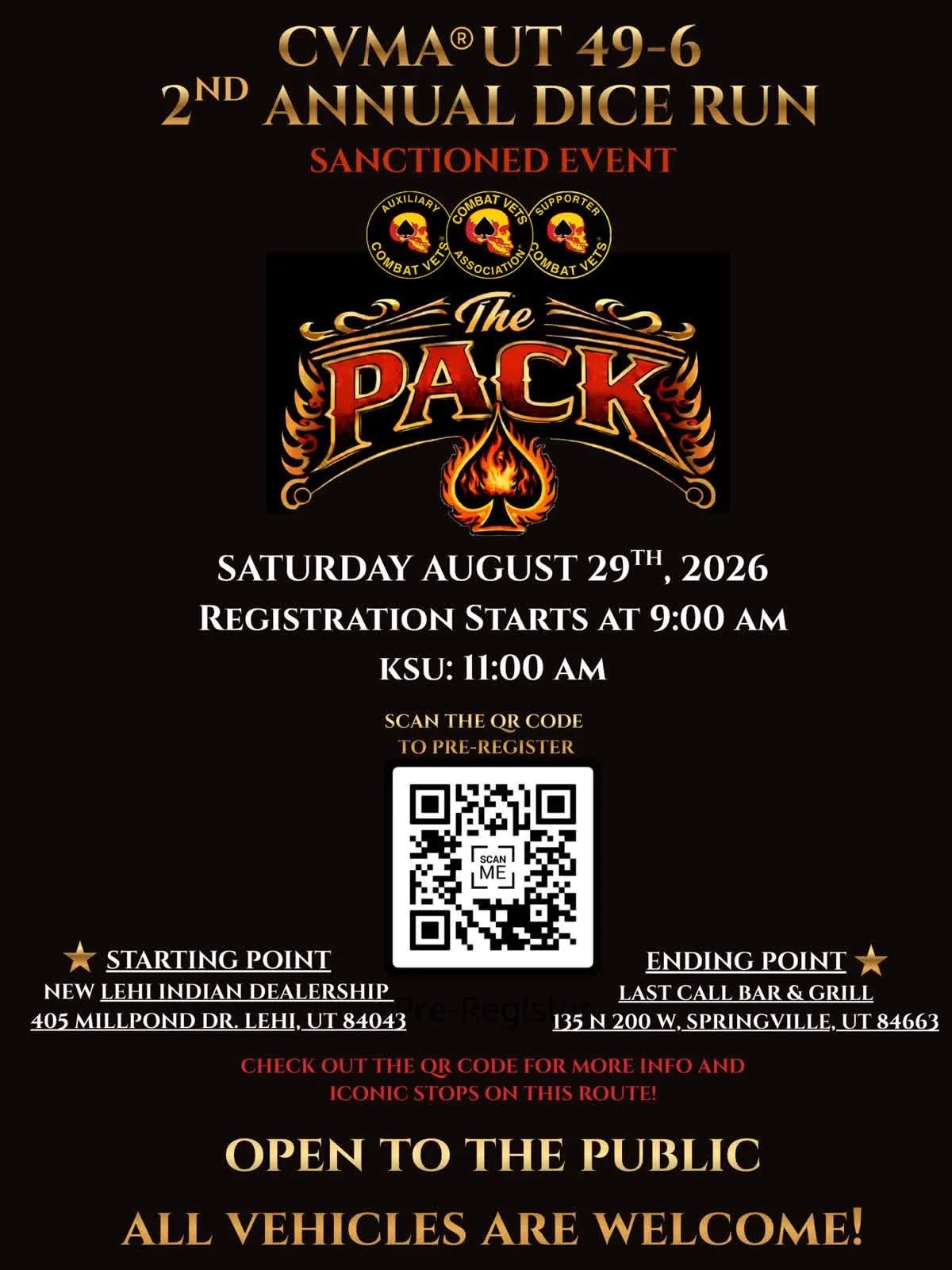 The Pack Annual Dice Run - Open to the Public