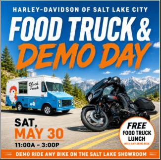 HARLEY-DAVIDSON OF SLC FOOD TRUCK & DEMO DAY WITH CLUCK TRUCK
