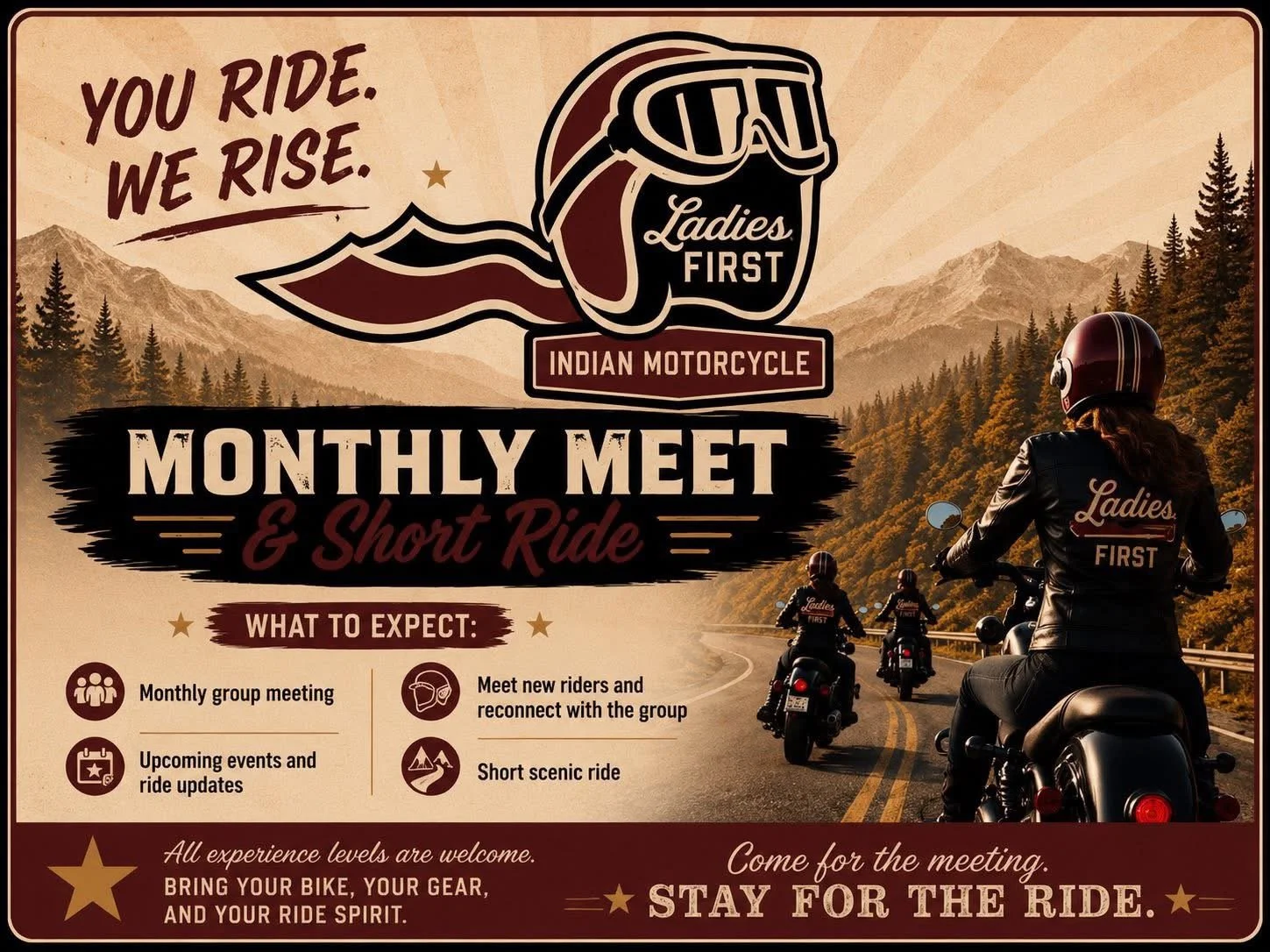 Indian Ladies First monthly Meet &amp; Ride