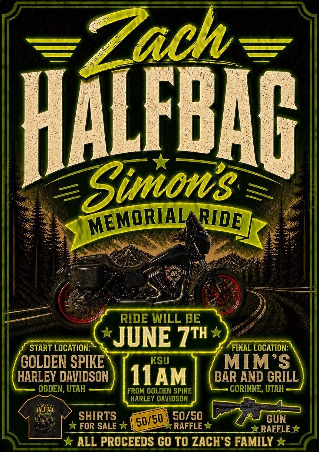 Zach 'Halfbag' Simon's Memorial Ride