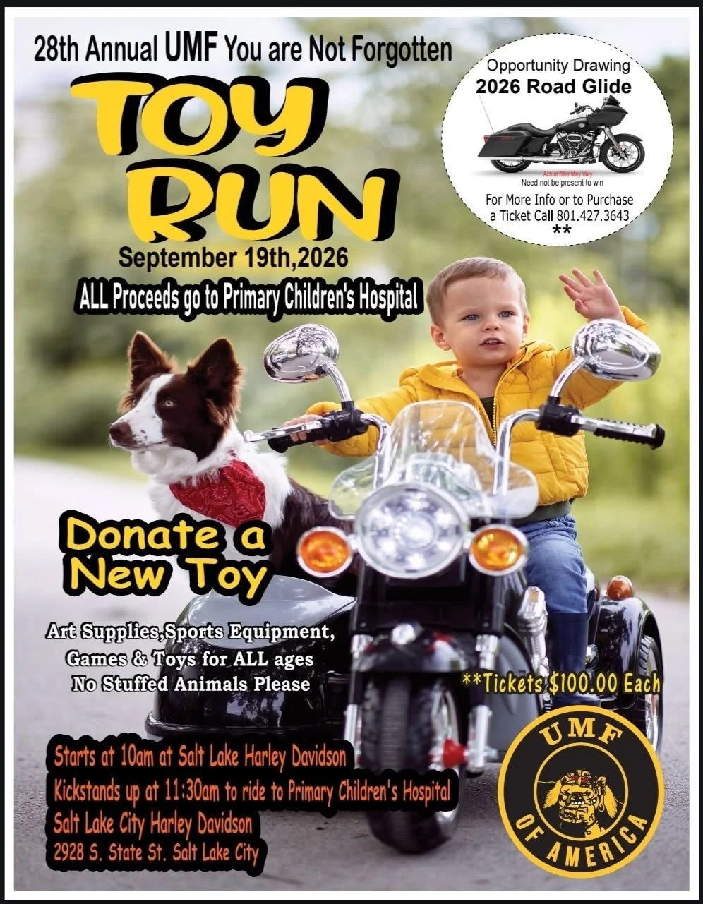 28th Annual UMF You Are Not Forgotten Toy Run