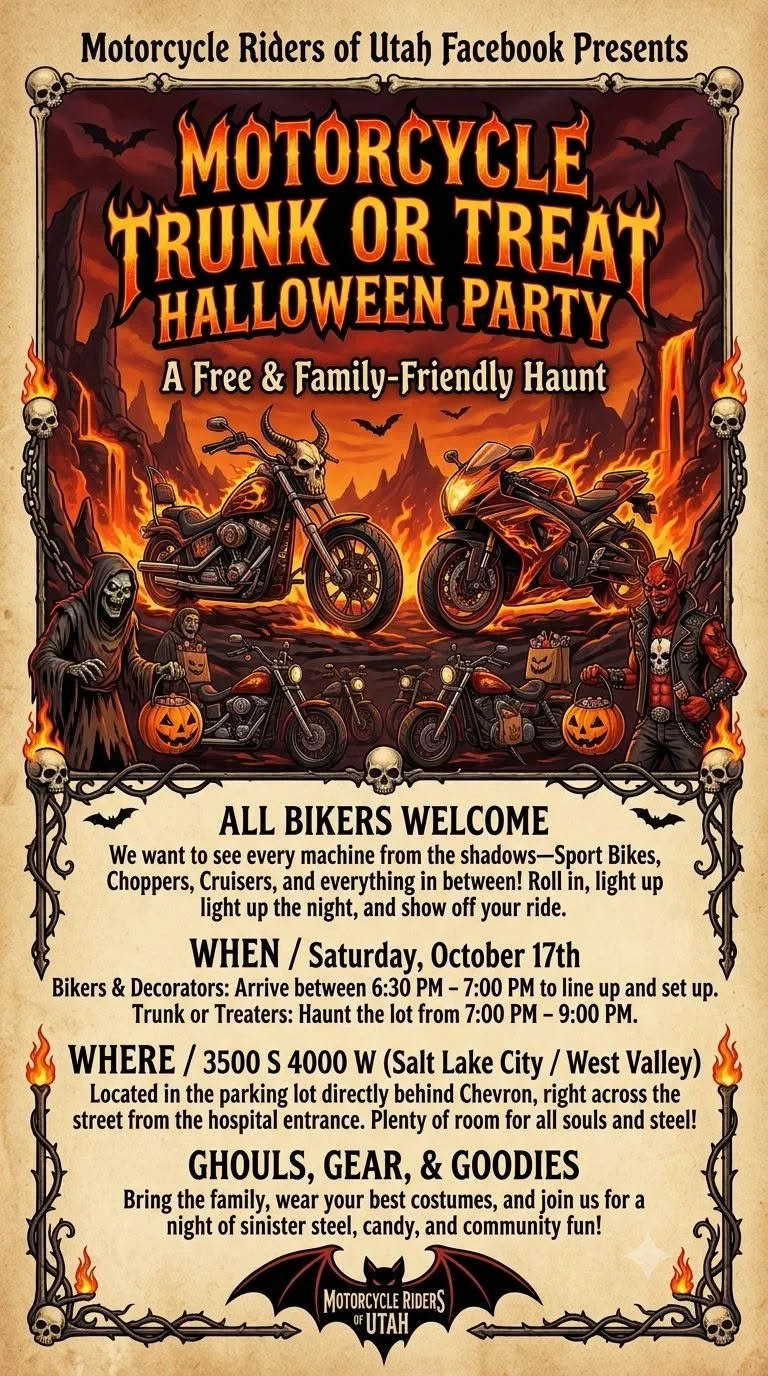 Motorcycle Trunk Or Treat Halloween Party