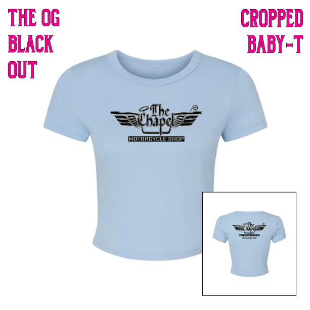 The OG Black Out Cropped Baby T