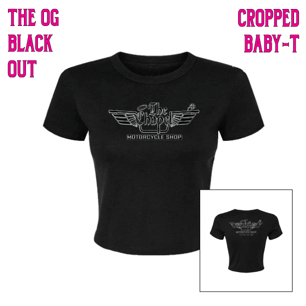 The OG Black Out Cropped Baby T