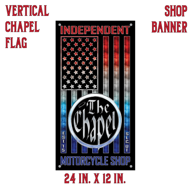 24 In. X 12 In. Vertical Chapel Flag Shop Banner