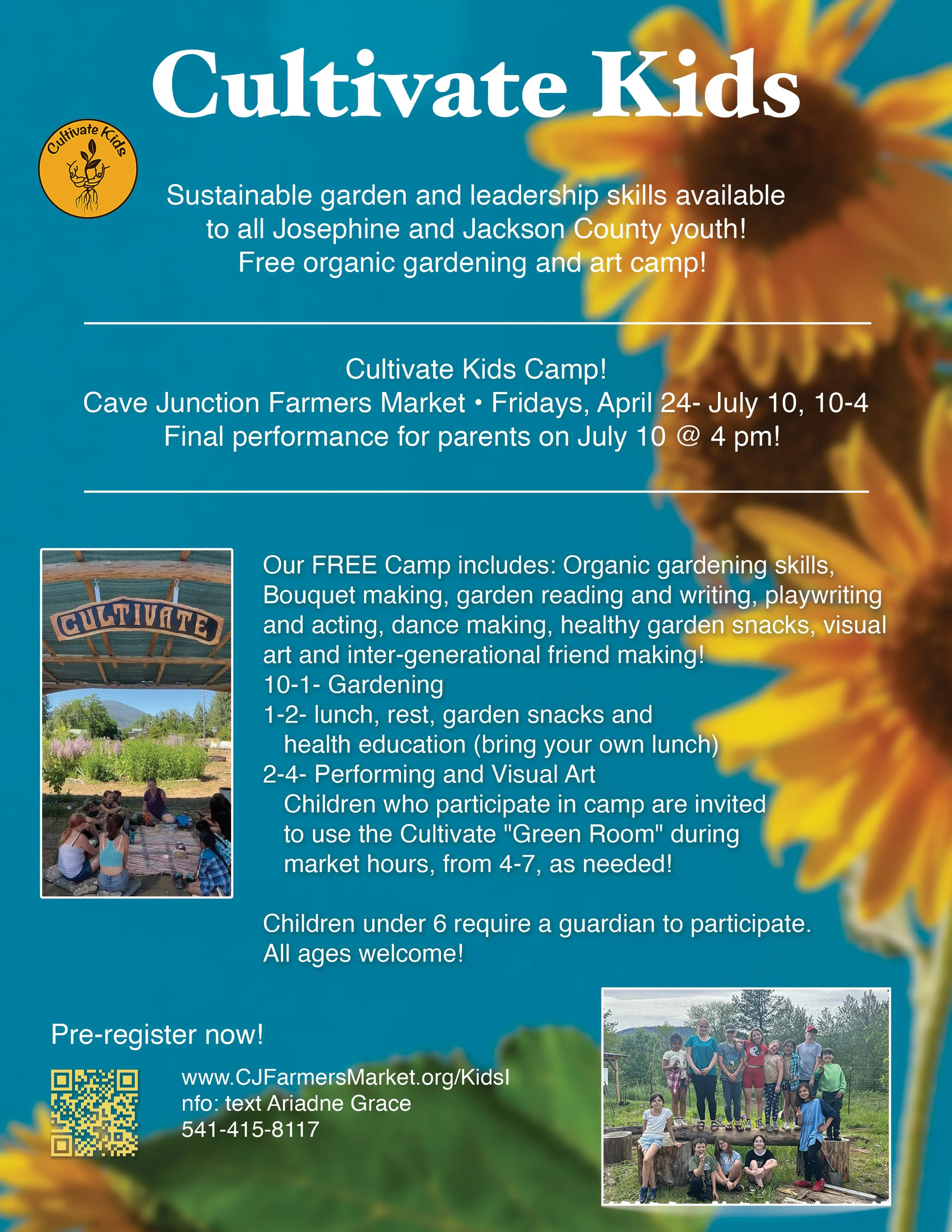 Cultivate Kids CAMP begins!