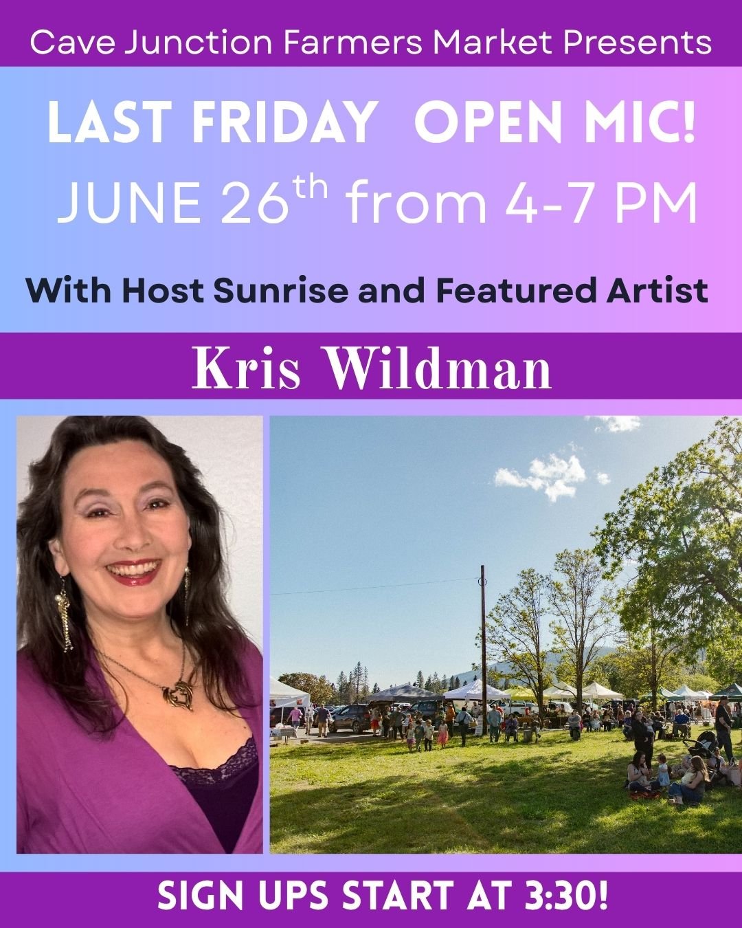 Open Mic at the Farmers Market!
