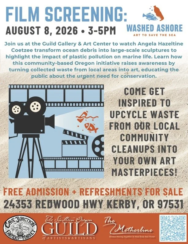 WASHED ASHORE film showing at the Southern Oregon Guild!