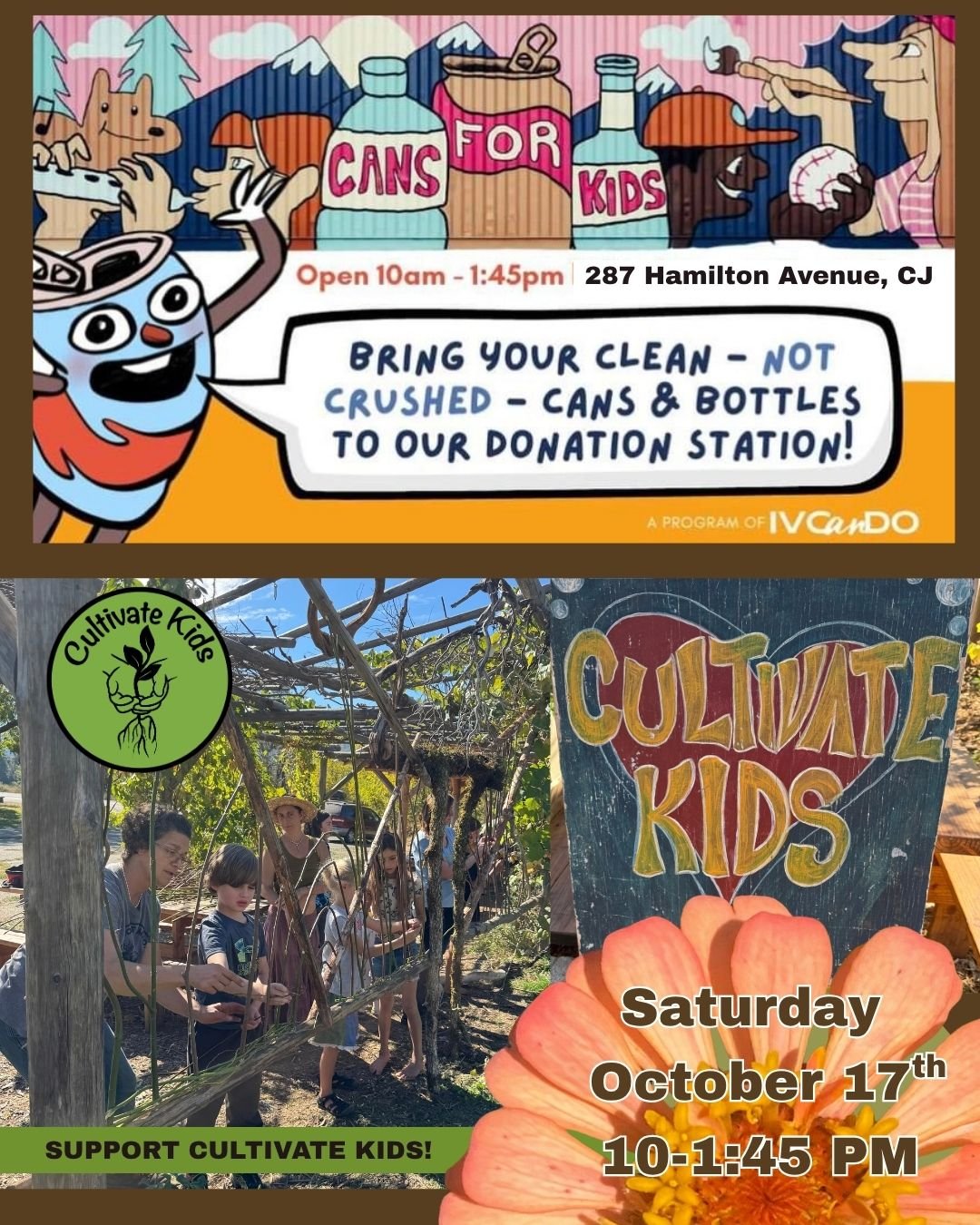 Cans For Kids: Cultivate Kids Fundraiser