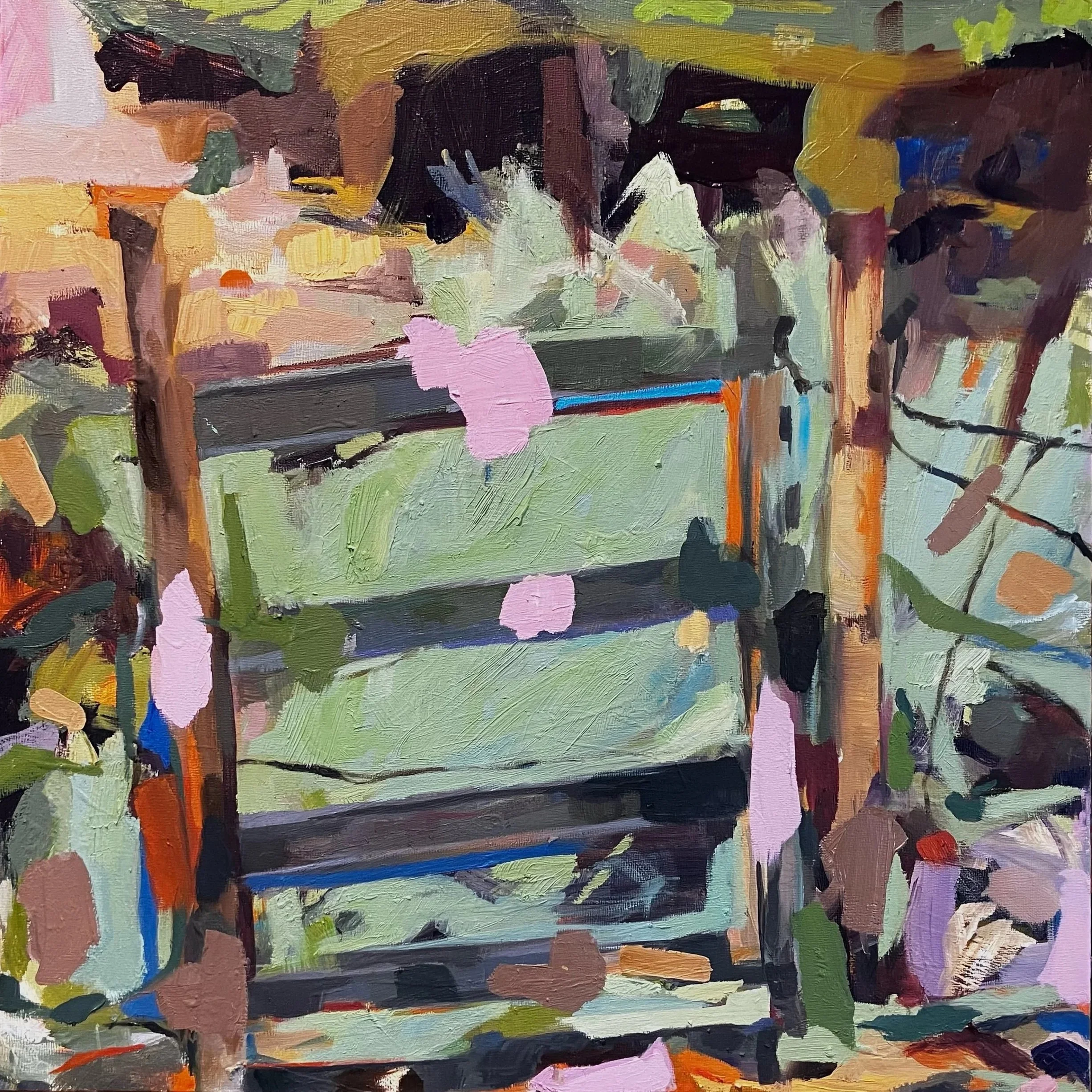 Once Wild Place 3 | Spring 2024 | 18 x 18" | Oil on wood panel