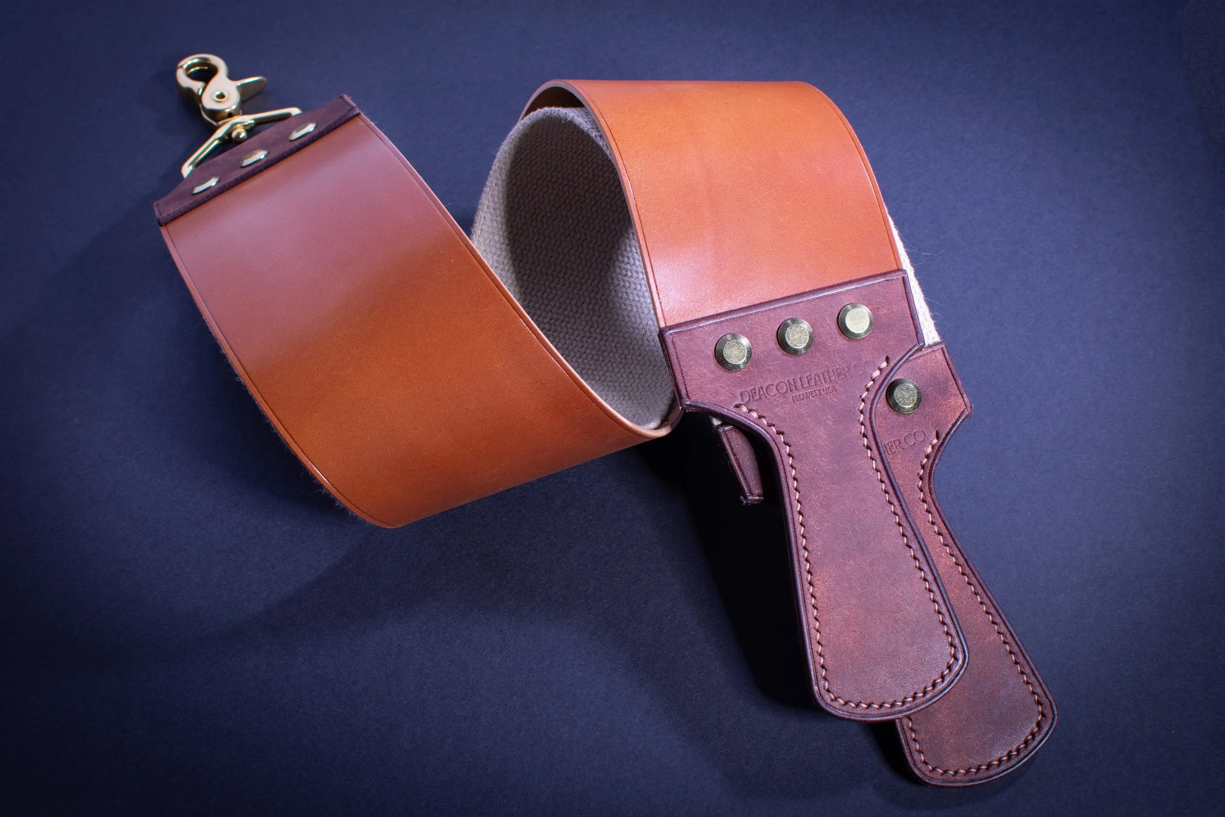 Horween Shell Cordovan Straight Razor Strop – 3