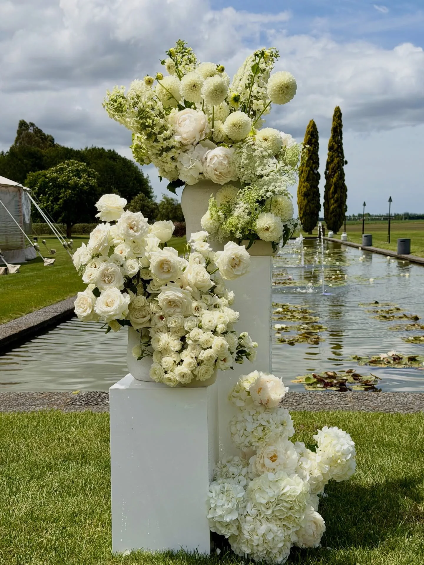 Garden Party ~ whites and greens for C&amp;J 🤍🫒