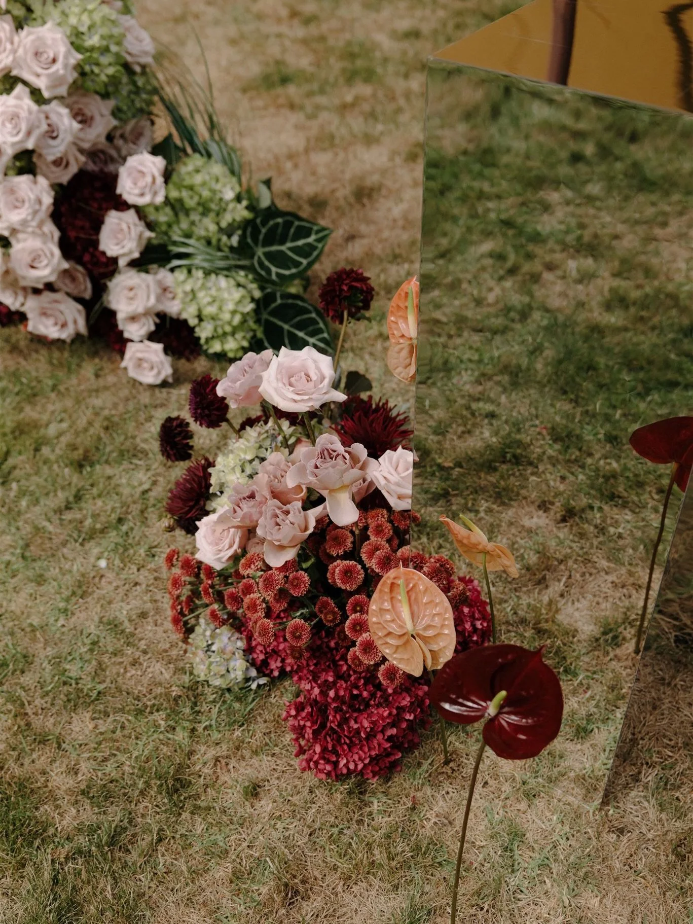 While the gorgeous couple sipped champagne, we seamlessly moved their ceremony setup down to the reception area ~ ready for the party to continue ! &hearts;️

Beautifully captured by @jesseandjessieweddings 
@kotare.estate 
@caitybetteridge