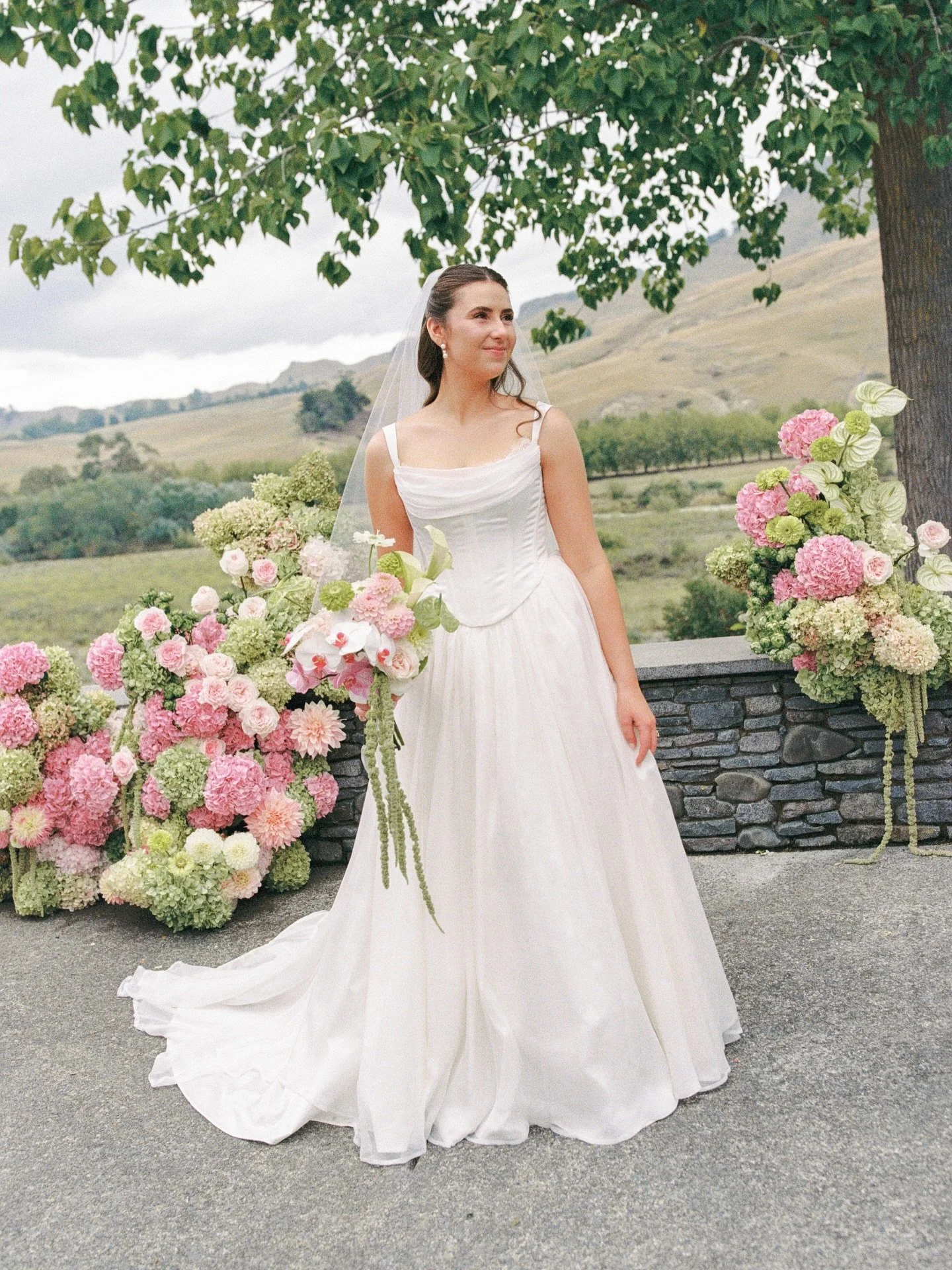 This time last year and still one of the hottest colours for this season 💚💖 Happy Anniversary J&amp;C