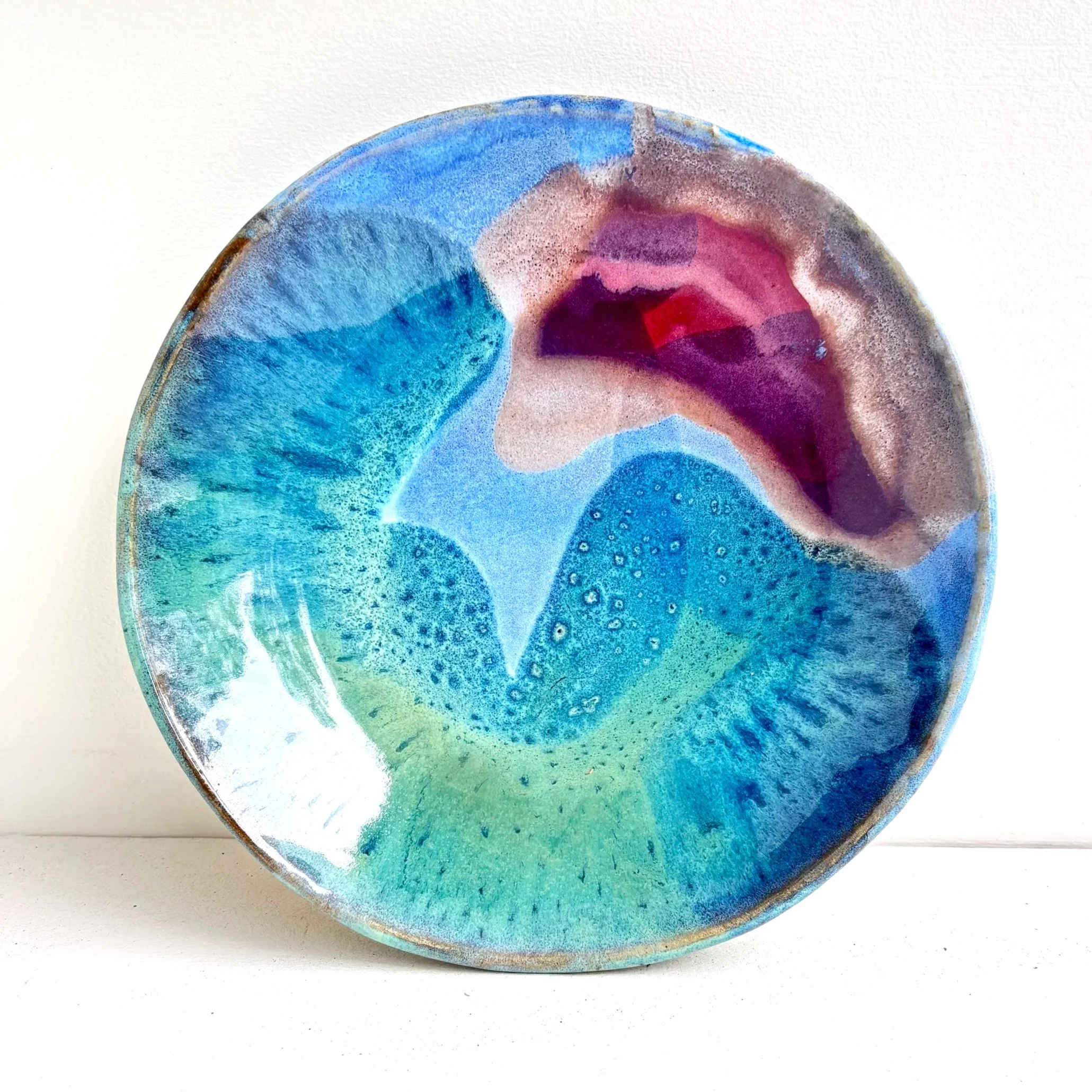 Multicoloured low bowl