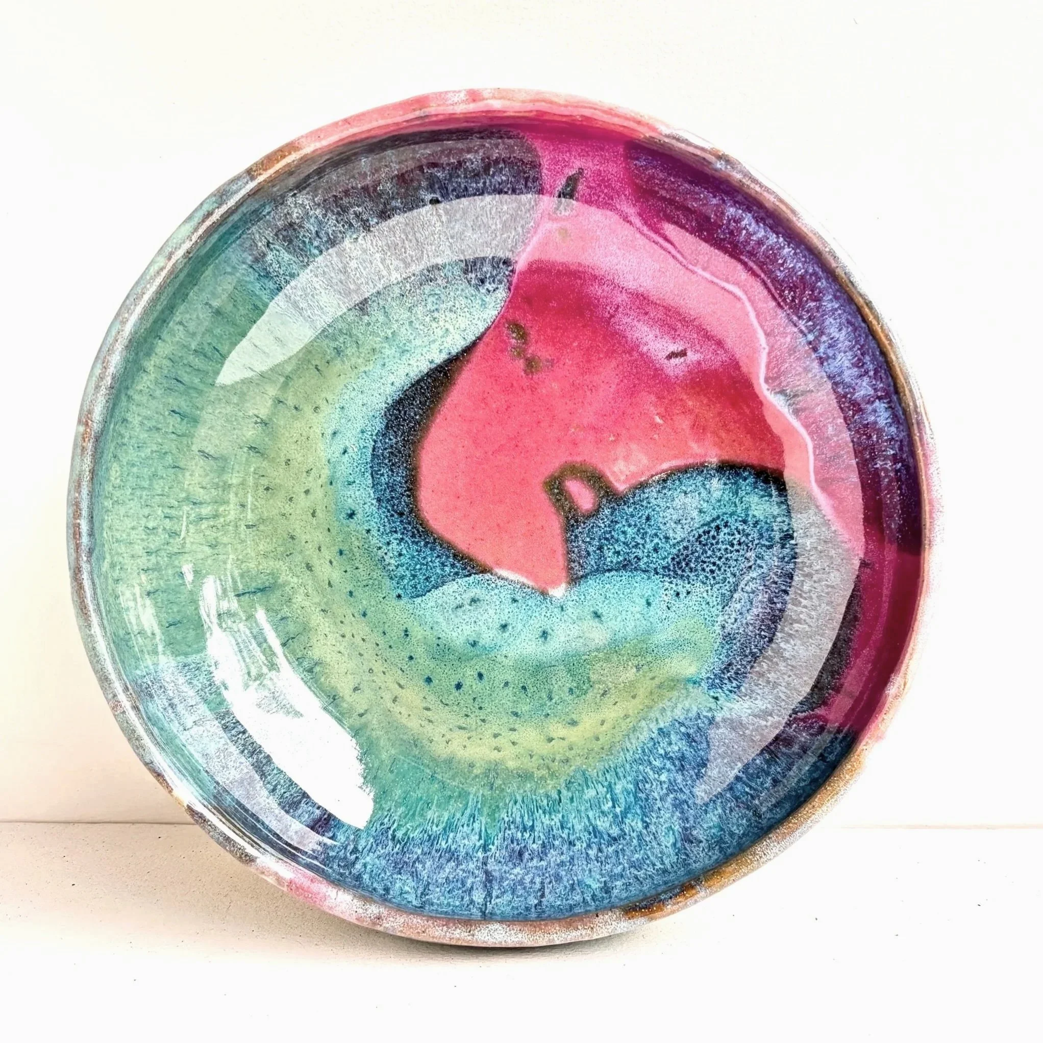 Multicoloured serving bowl