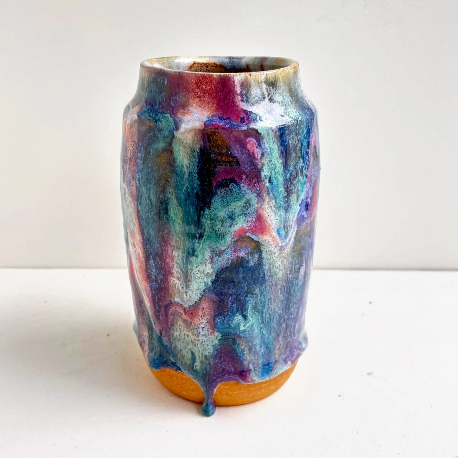 Multicoloured vase