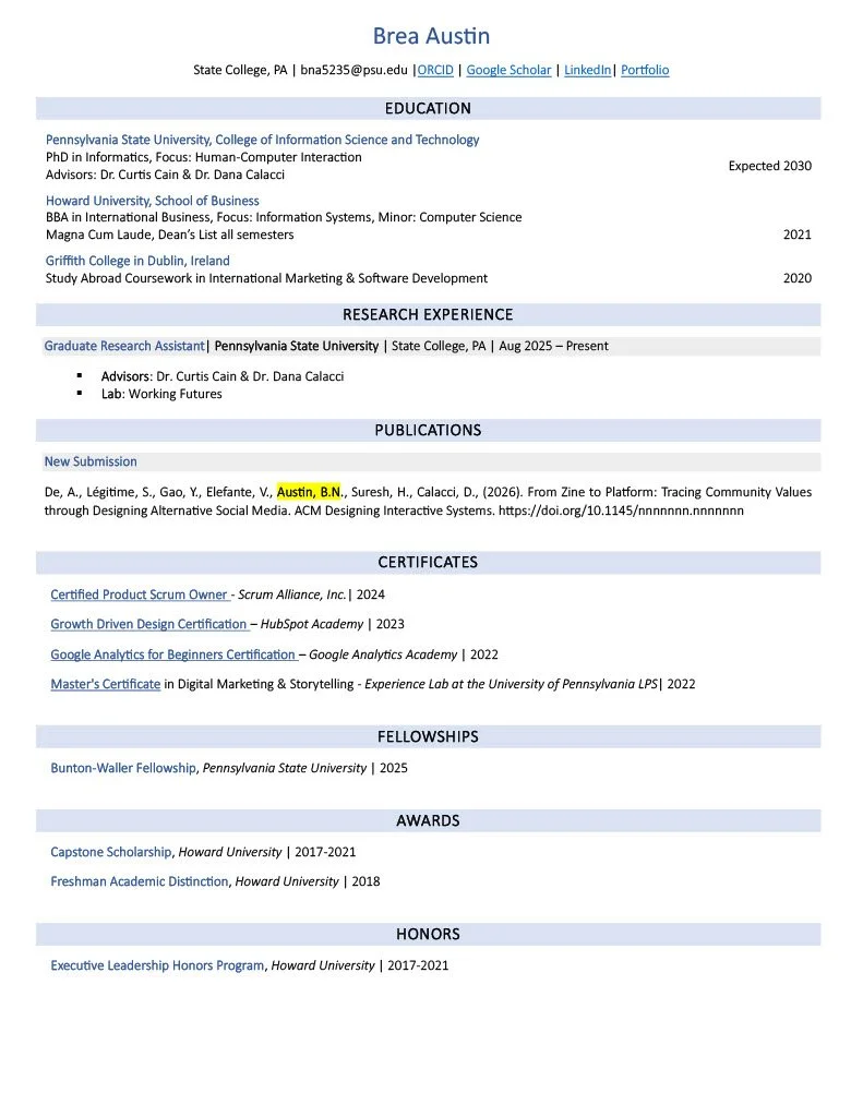 Brea Austin CV 1 of 3