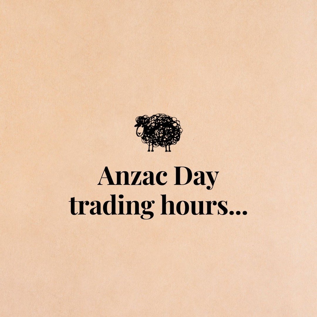 Black Sheep Bottle Shop will be opening later on ANZAC Day. All of our stores will be open from 1pm on Thursday ☀️