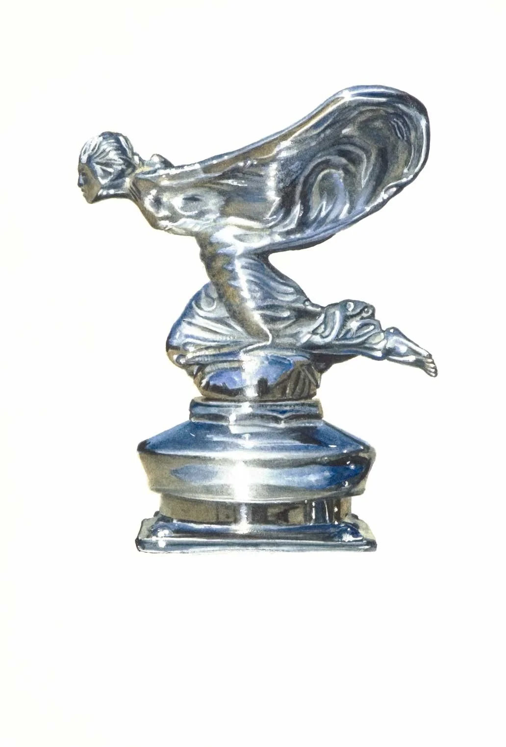 The Silver Lady (Spirit of Ecstasy) - 34cm x 52cm