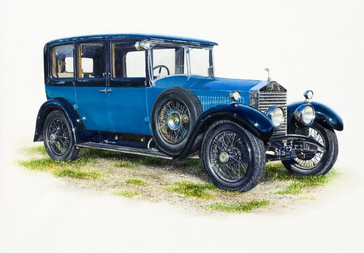 Rolls-Royce 20HP Saloon Limousine 72cm x 52cm