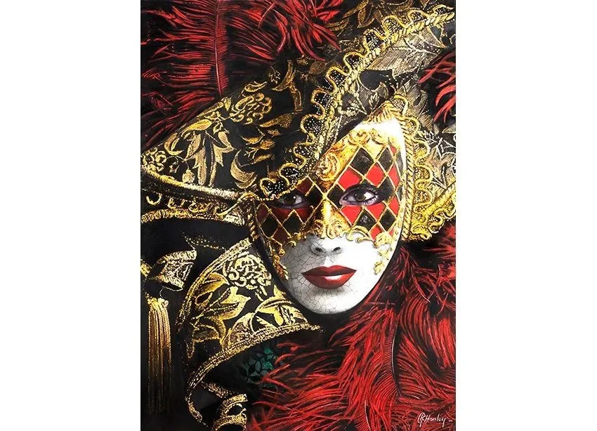 Venetian Gold - 52cm x 72cm 24K gold, platinum, aluminium 24K gold leaf, watercolour