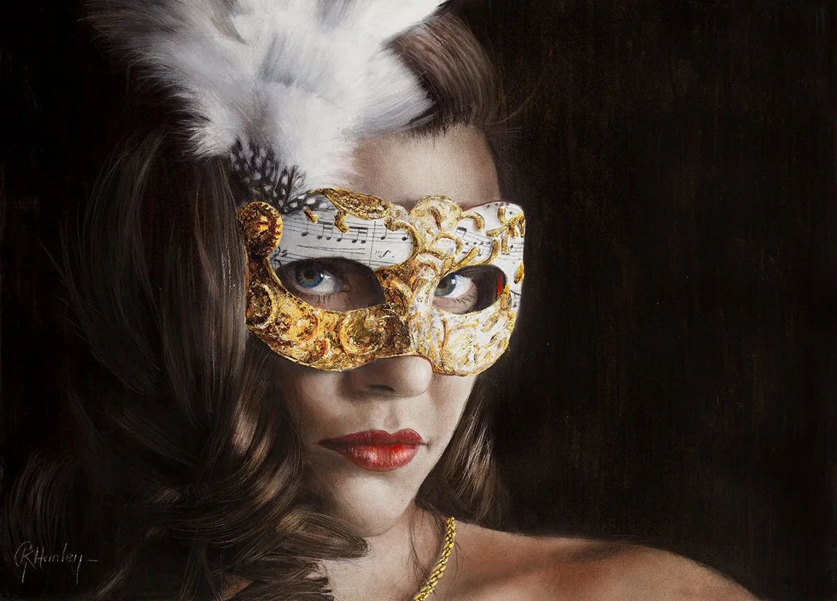 Scandalous! - 36cm x 52cm in 24K Gold, platinum, aluminium, 24K gold leaf and watercolour