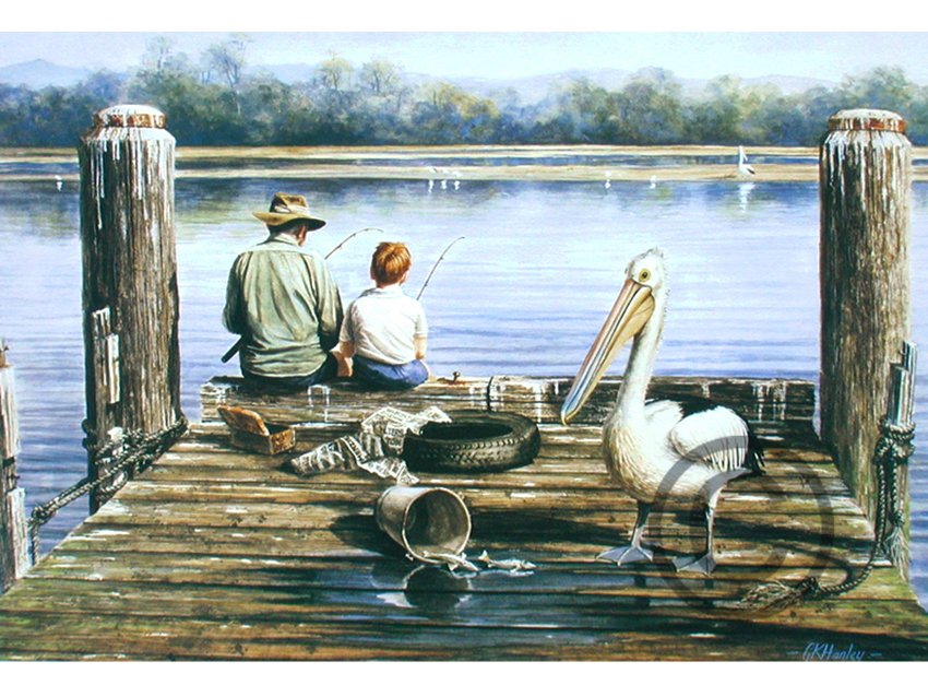 Catch of the Day - 72cm x 52cm