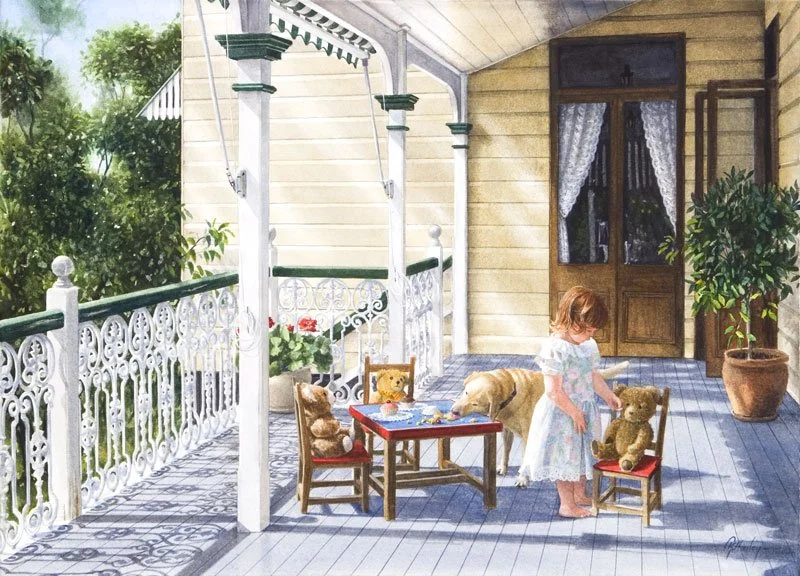 The Tea Party - 72cm x 52cm