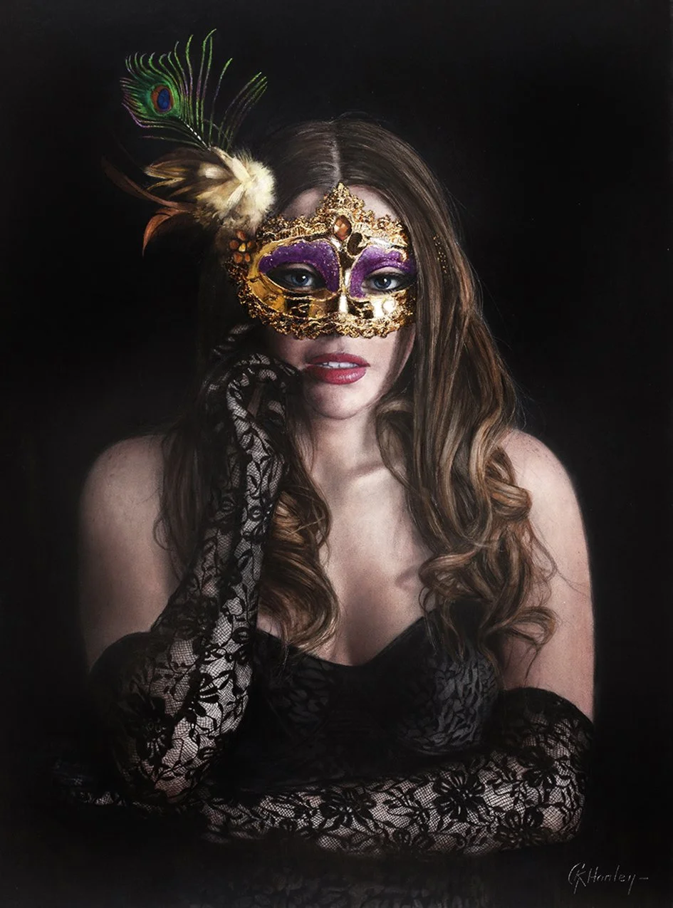 Mystique - 72cm x 52cm in 24K Gold, Platinum, Aluminium, 24K gold leaf and watercolour