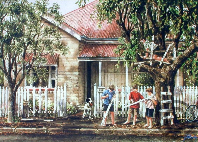 The Master Builders - 72cm x 52cm