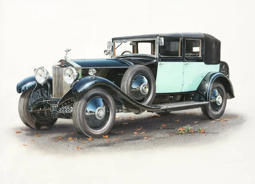 Rolls-Royce Phantom 1 Sedanca de Ville - 72cm x 52cm