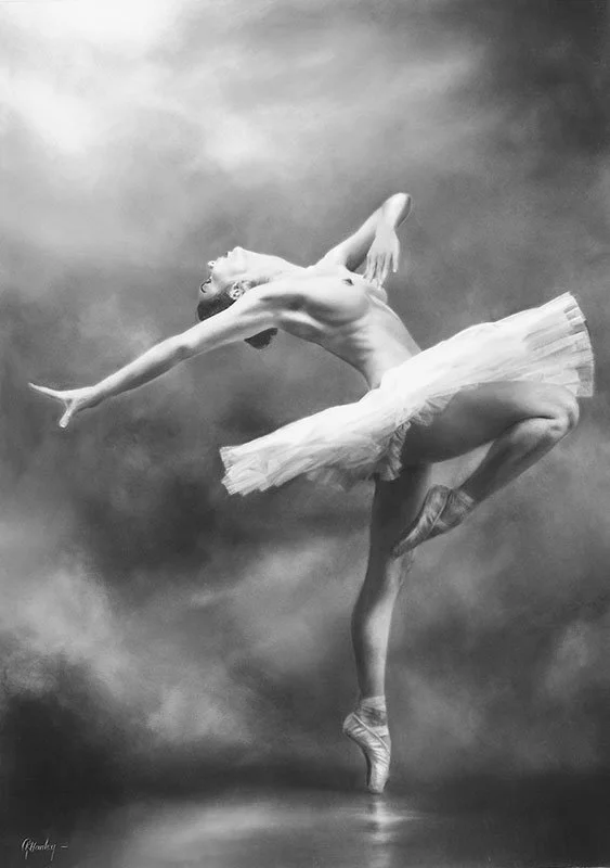 Firebird - 72cm x 52cm in 24K Gold and pure silver