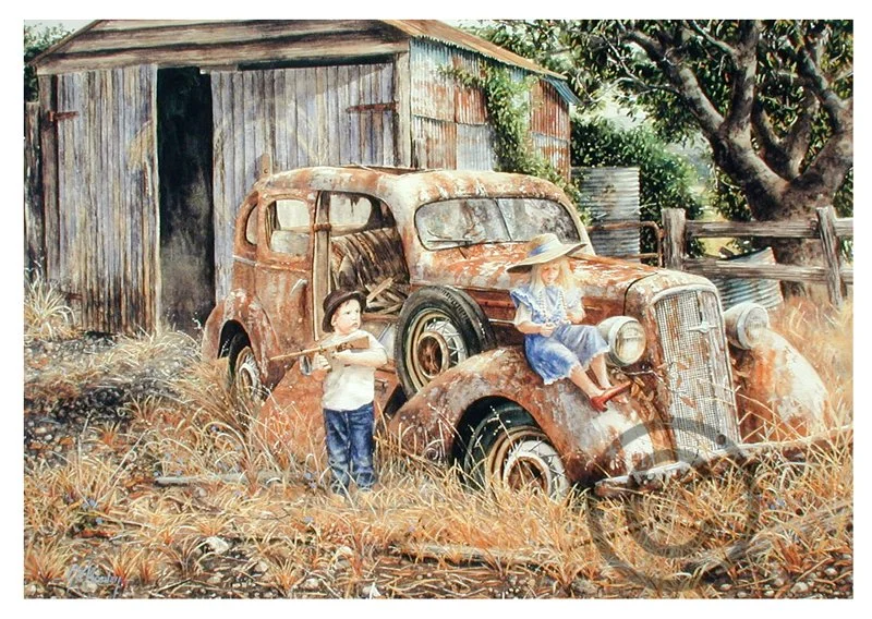 Bonny and Clyde - 72cm x 52cm