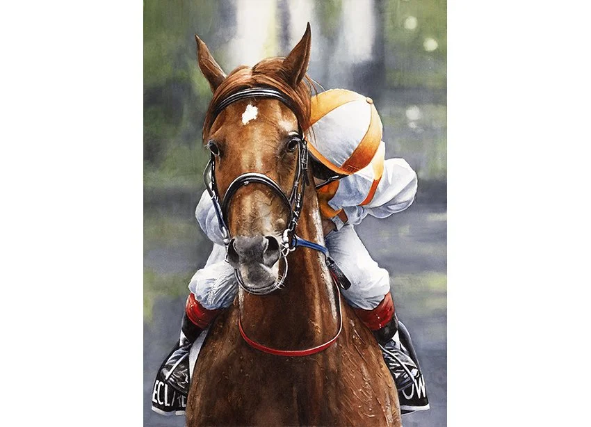 Vow and Declare - 52cm x 72cm watercolour. Portraits done in all mediums: watercolours, oils and goldpoint drawings.