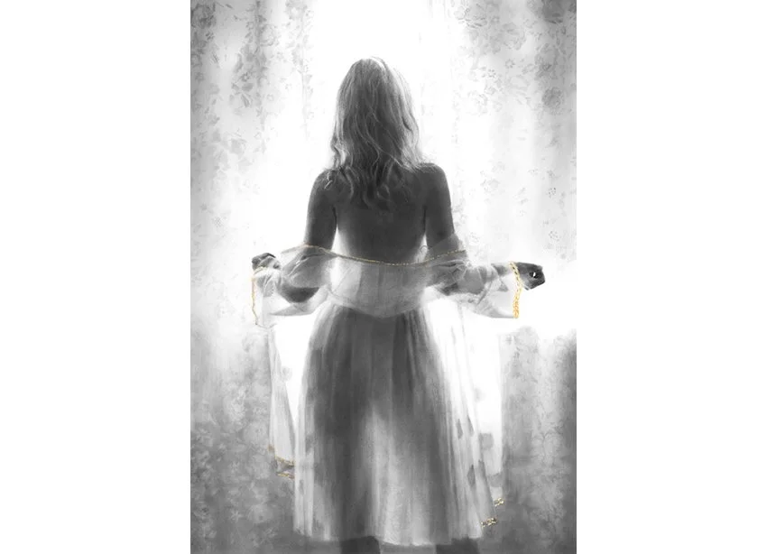 Musetta's Waltz  - 72cm x 52cm in 24K Gold, Platinum and 24K gold leaf.  Available as a limited edition print of only 10. Prints hand gilded in 24 carat gold.