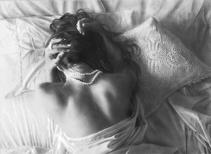 Fleeting Dreams - 72cm x 52cm in 24K Gold and pure silver