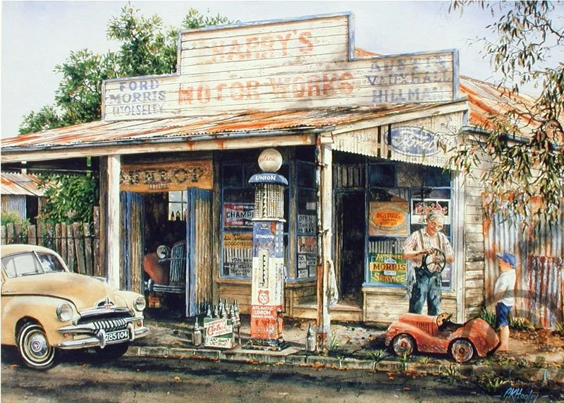 Pitstop - 72cm x 52cm