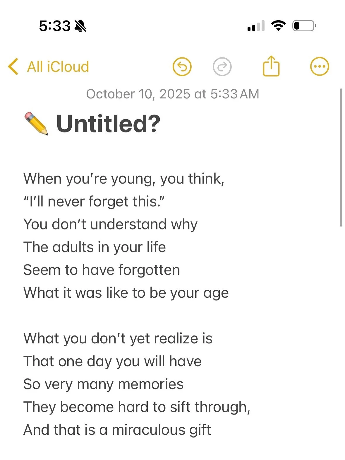 I’m thinking of calling it 5:33AM. π΄