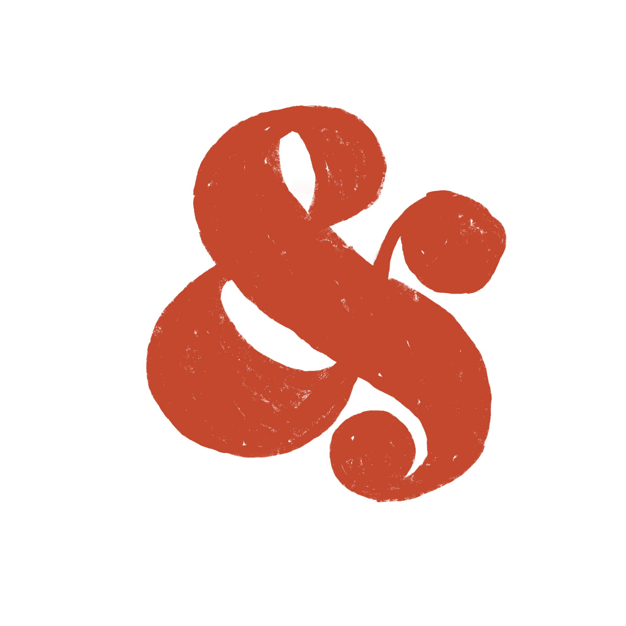 A fat, hand-scrawled ampersand