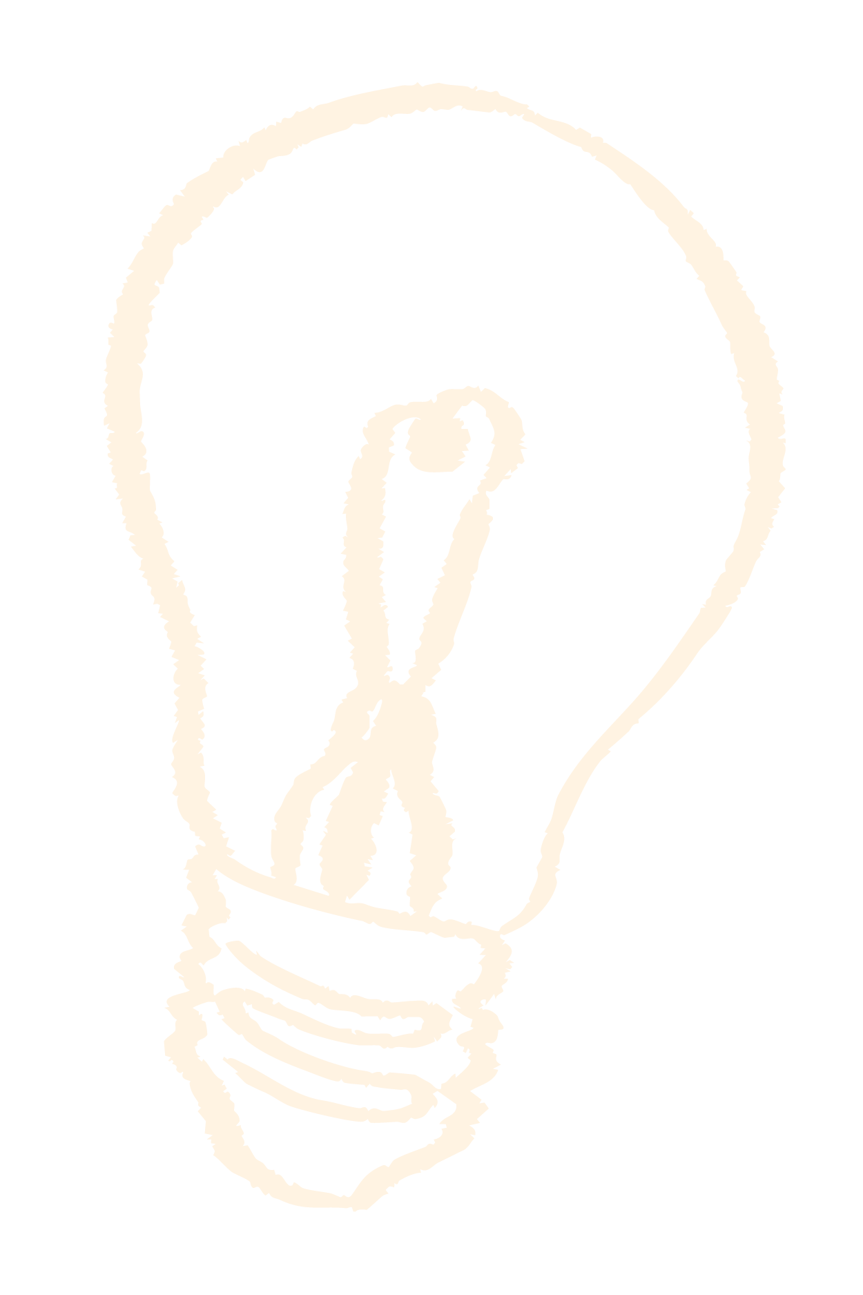 Hand drawn light bulb